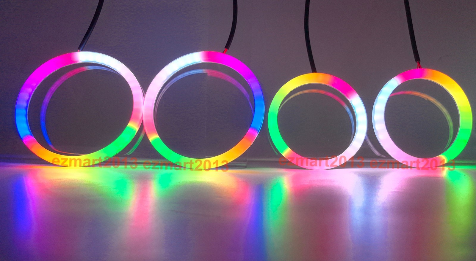 Dream color Flow series Chasing SRGB halor with Turn Signal Flash DRL Blue tooth