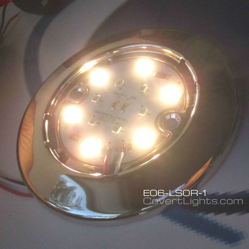 TecNiq E06 Interior Dome Light Red White 4″ Round LIfeTime Warranty USA
