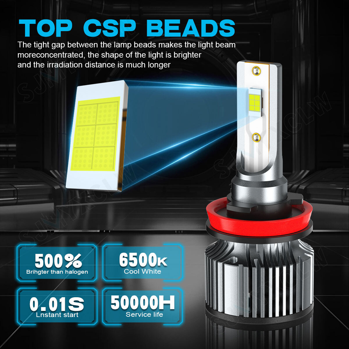 2x H11 White LED Headlight Kit Low Beam Bulbs For Honda HR-V 2019-2020