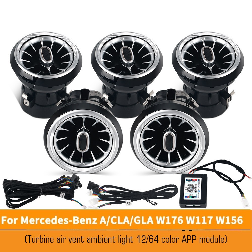 LED Air Vent Ambient Light APP For Mercedes Benz W117 CLA180 CLA200 CLA250 CLA45