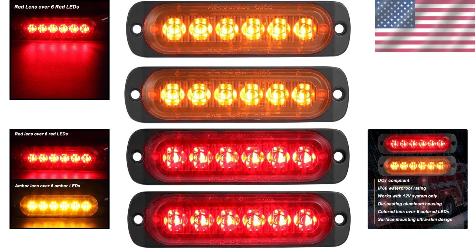 Aluminum Housing 4.4″ LED Trailer Lights – Waterproof, Bright & Shock Resistant