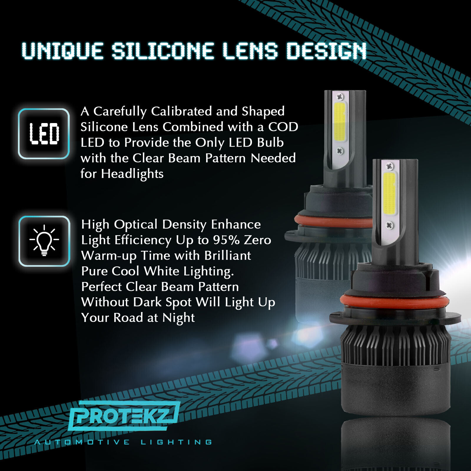 H11/H9/H8 + 9005/HB3 Combo 2600W 390000LM Fanless LED Headlight Kit Bulbs 6500K