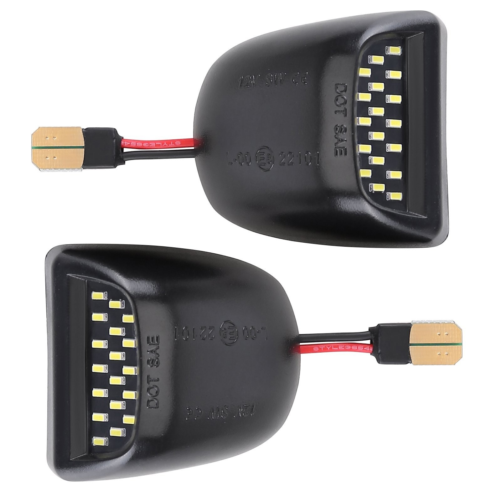 2x Bright White LED Tag License Plate Light Rear For Chevy Silverado 1500 99-13