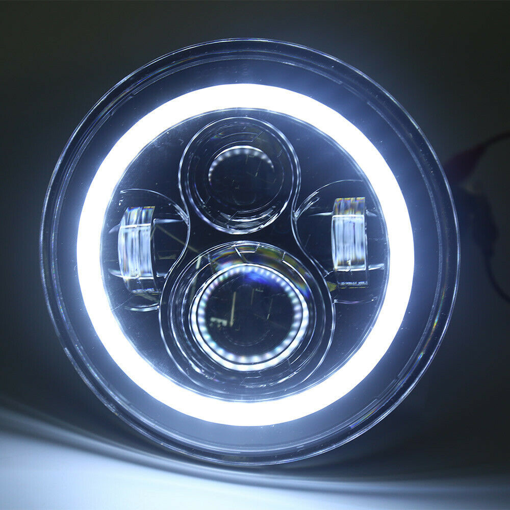 4X 5.75″ 5-3/4″ inch Round LED Headlights DRL Angel Eyes DOT Projector Beam