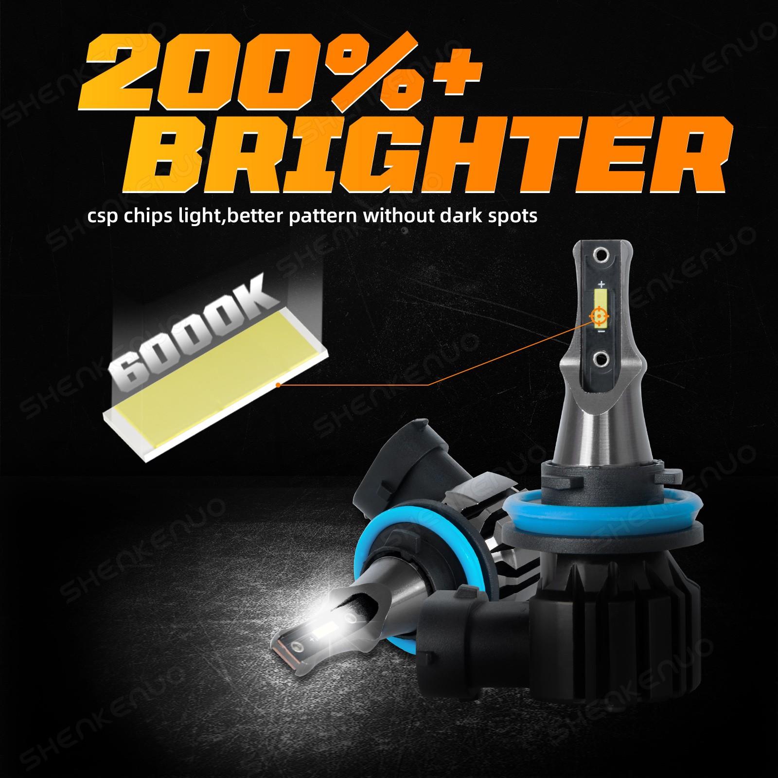 6x LED Headlight High Low Beam Fog Light Bulbs 6000K For Volvo XC70 2007-2013