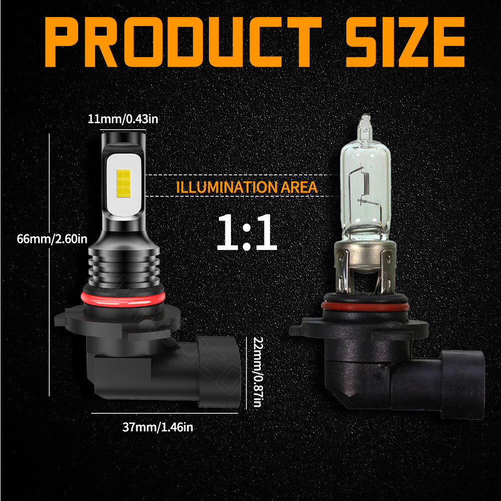For GMC Canyon 2015-2022 6x High&Low Beam LED Headlight Fog Light Bulbs Kits