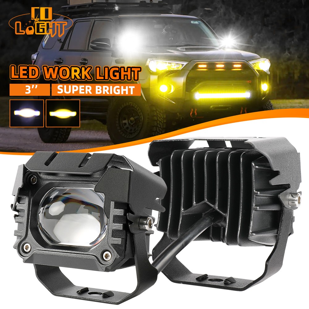 3″ 4″ 5″ 7″ 9″ 10″ LED Driving Work Light Spot Flood Pods OffRoad Truck Fog Lamp