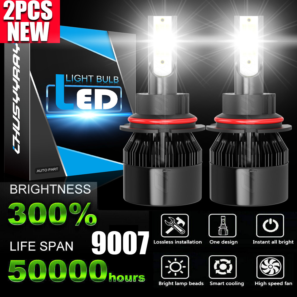 HB5 9007 LED Headlights 12000LM LED Light Bulbs Kit High / Low Beam Super Bright