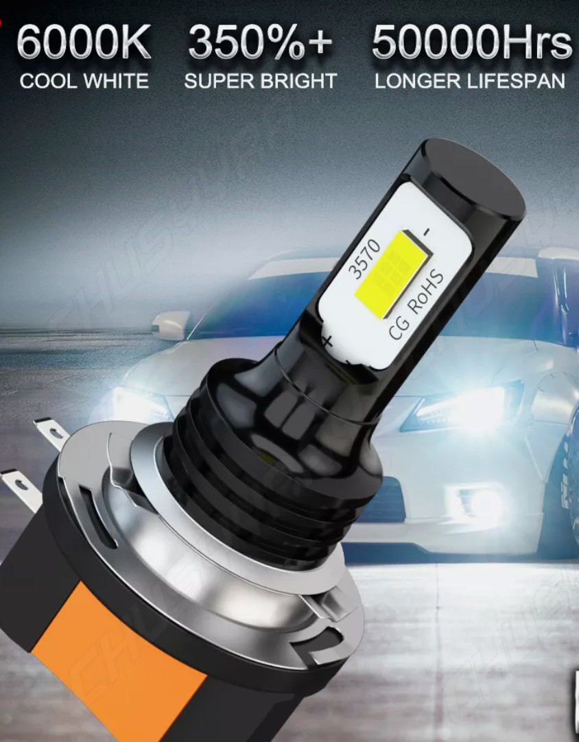 H15 LED Headlight High Beam DRL Bulbs For Mercedes-Benz 2500 2019-2020