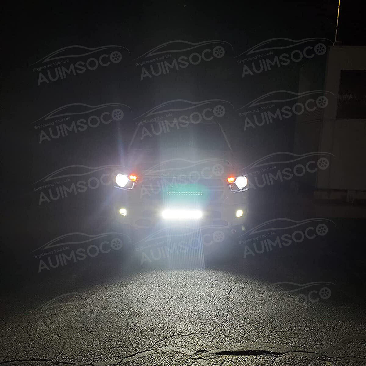 White LED High+Low Beam Headlight Lights Bulbs For 2017 2018 2019-2021 F250 F350