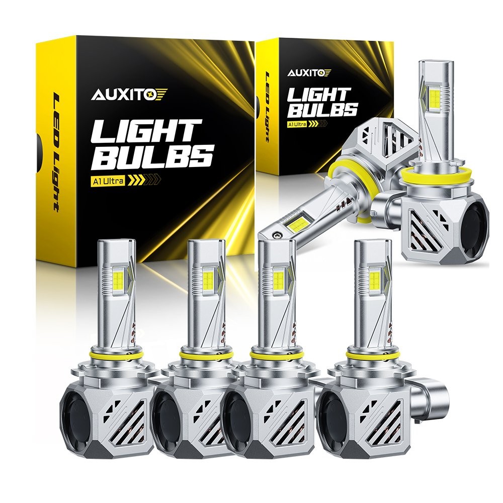Combo LED Headlight Kit 9005 9006 H11 144000LM High Low Beam Fog Light 6-30X
