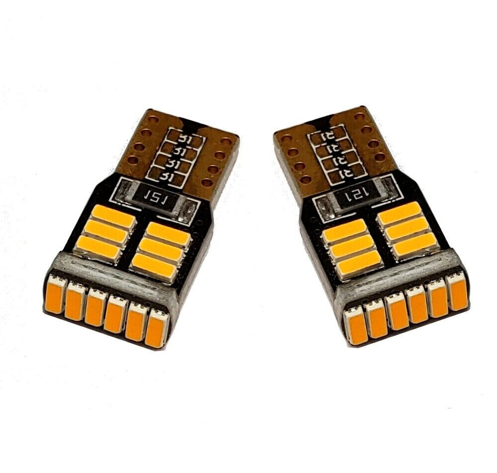 2 Front + 2 Rear Camaro side marker led 194 light bulbs Super Bright 3014 Series