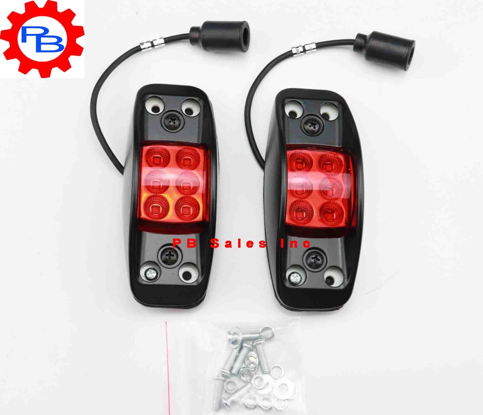 4 LED Side Marker Lights 12v, 24v Aluminum Housing For Military Vehicle, HMMWV