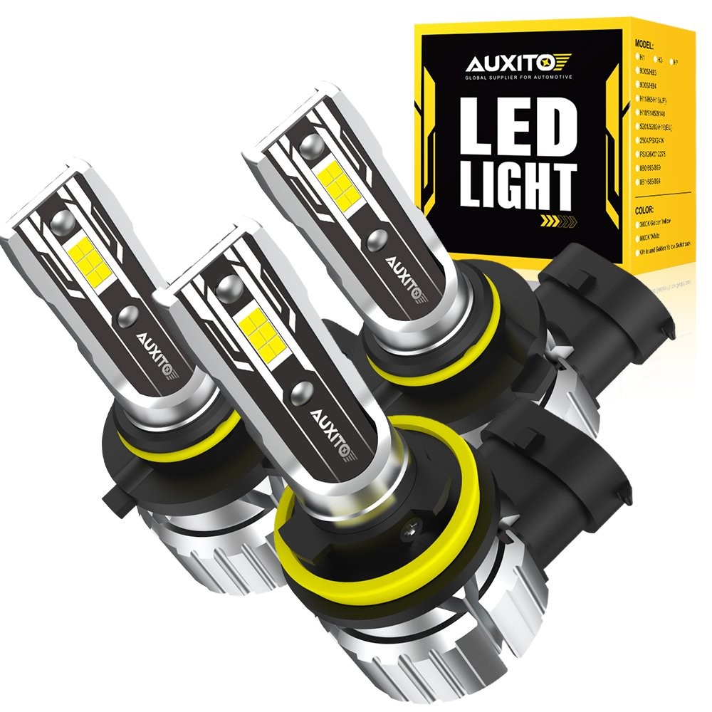 6-60x AUXITO 9005+9006+H11 LED Headlight Light High Low Beam Bulbs Canbus White