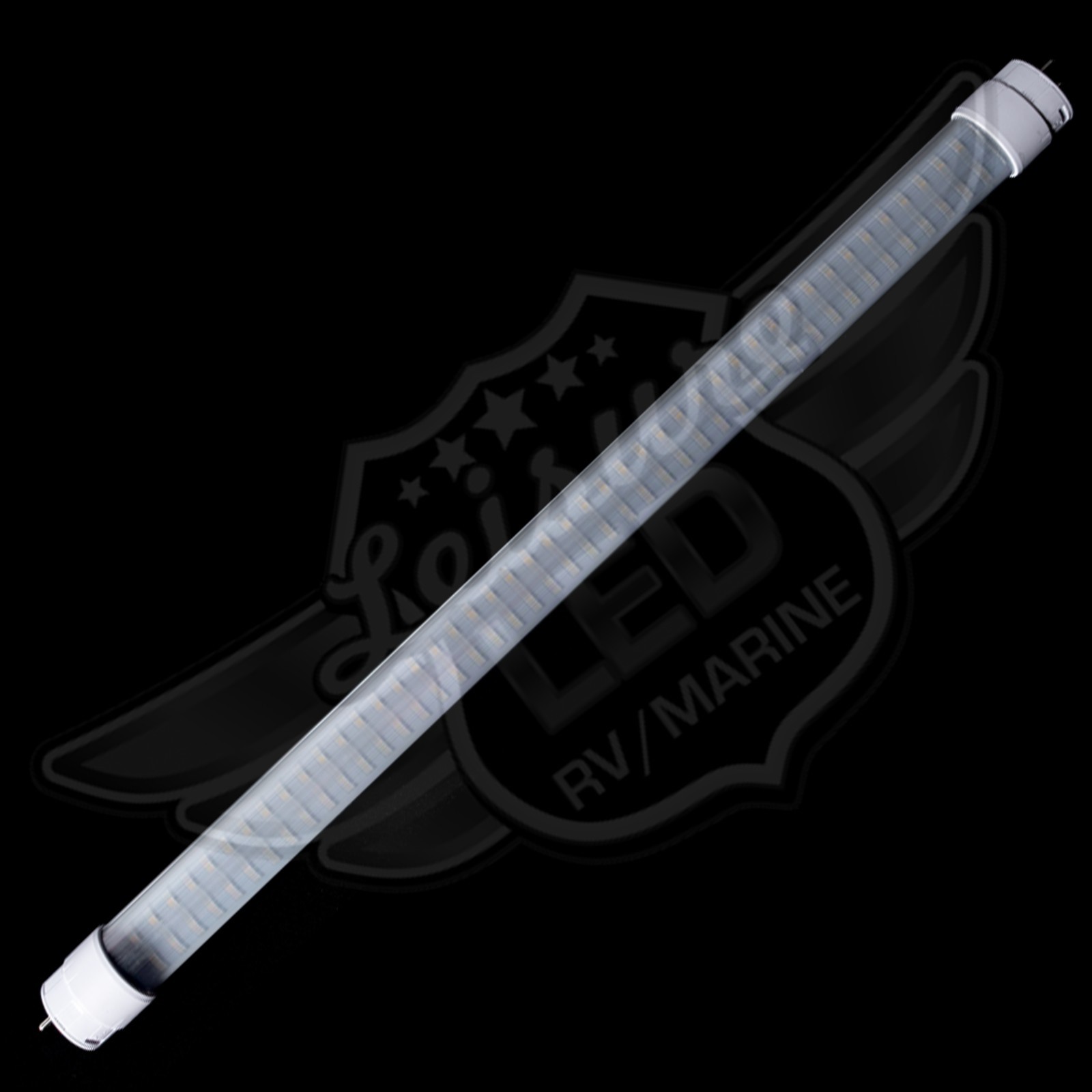 10PC 12V DC RV Marine F15T8 LED Tube Light 9W 18″(17-3/4″ pin to pin) WW 600 lm