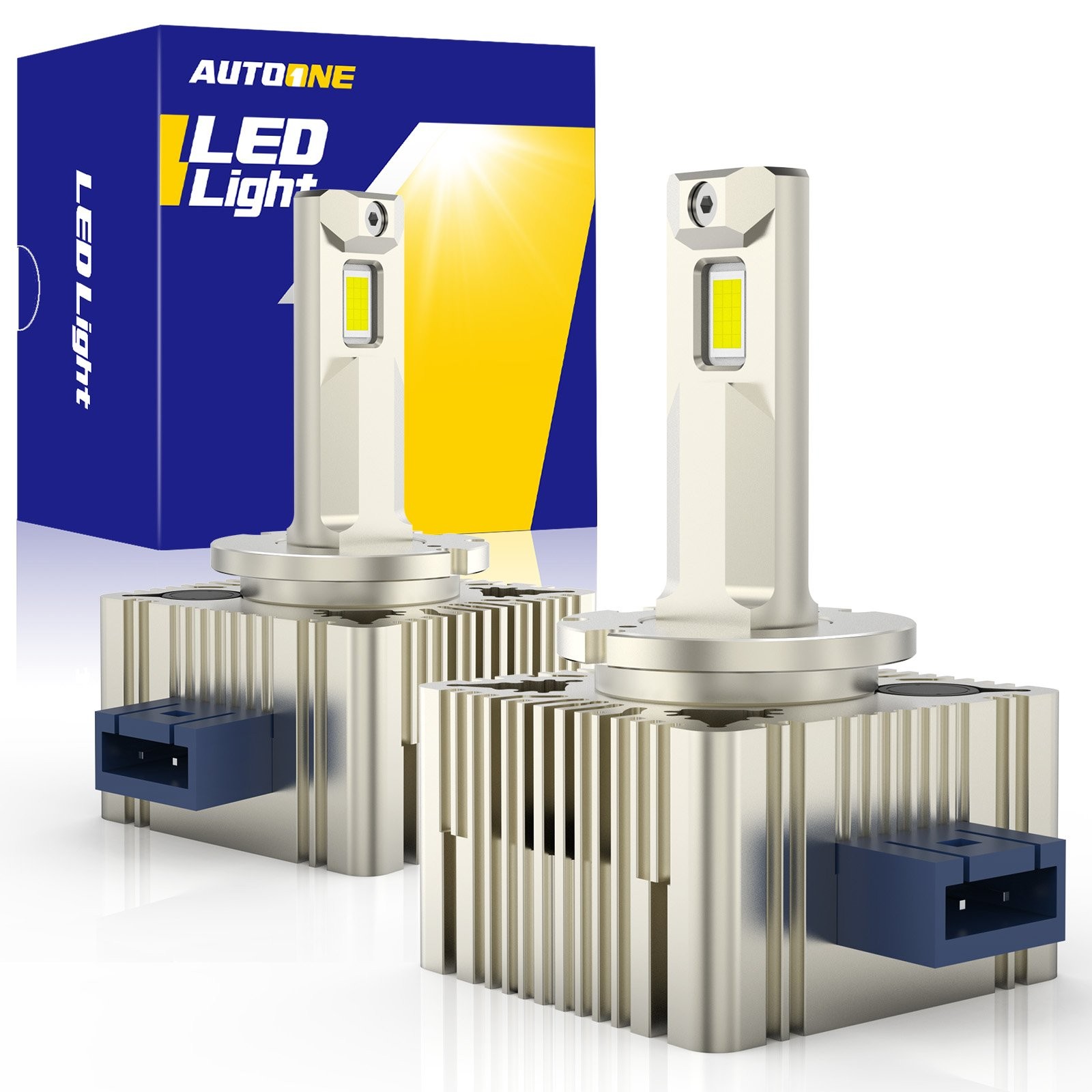 LED Headlight Bulb D3S D3R High Low Beam HID Xenon Conversion Kit 24000lm 2pcs C