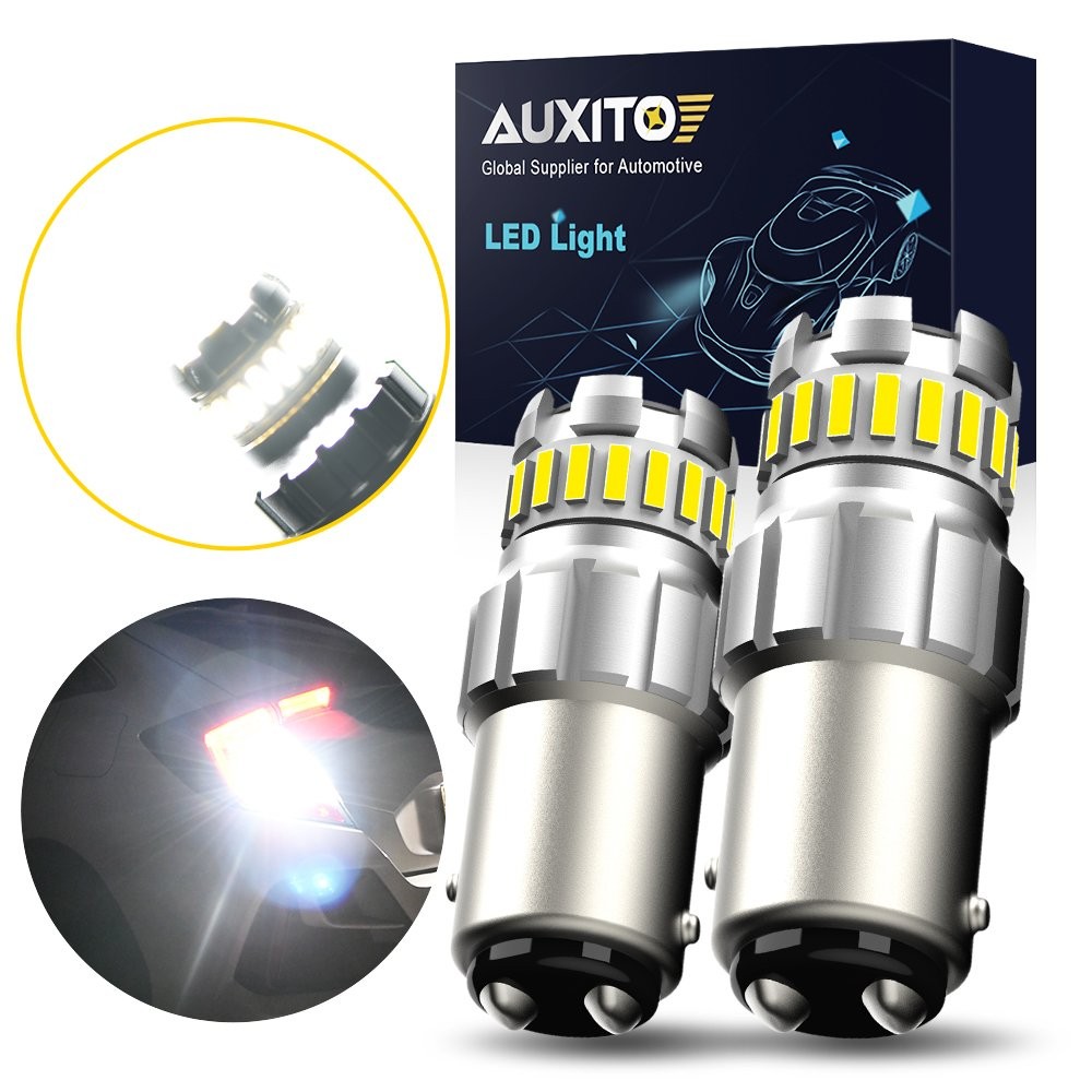 2Pcs 1157 Tail LED Brake Stop Reverse Parking Turn Signal Light Bulb Super White