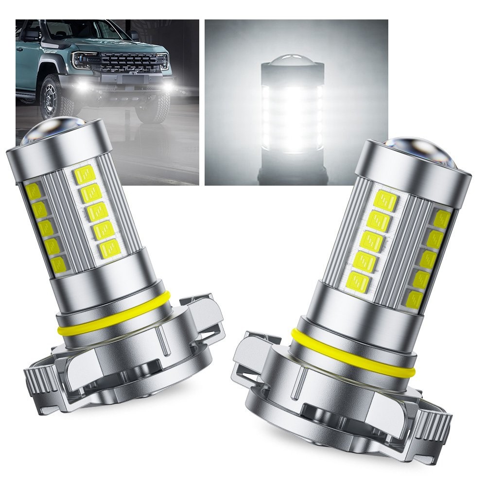 AUXITO LED Fog Light Bulb H16 5202 Fog Light Bulbs White 6000K High Power Lamps