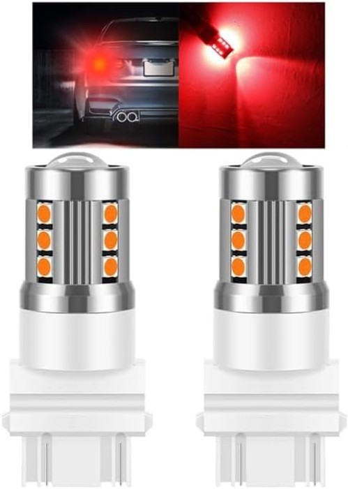 Durable Aviation Aluminum 3157 T25 LED Turn Signal Bulbs – 50000 Hour Life