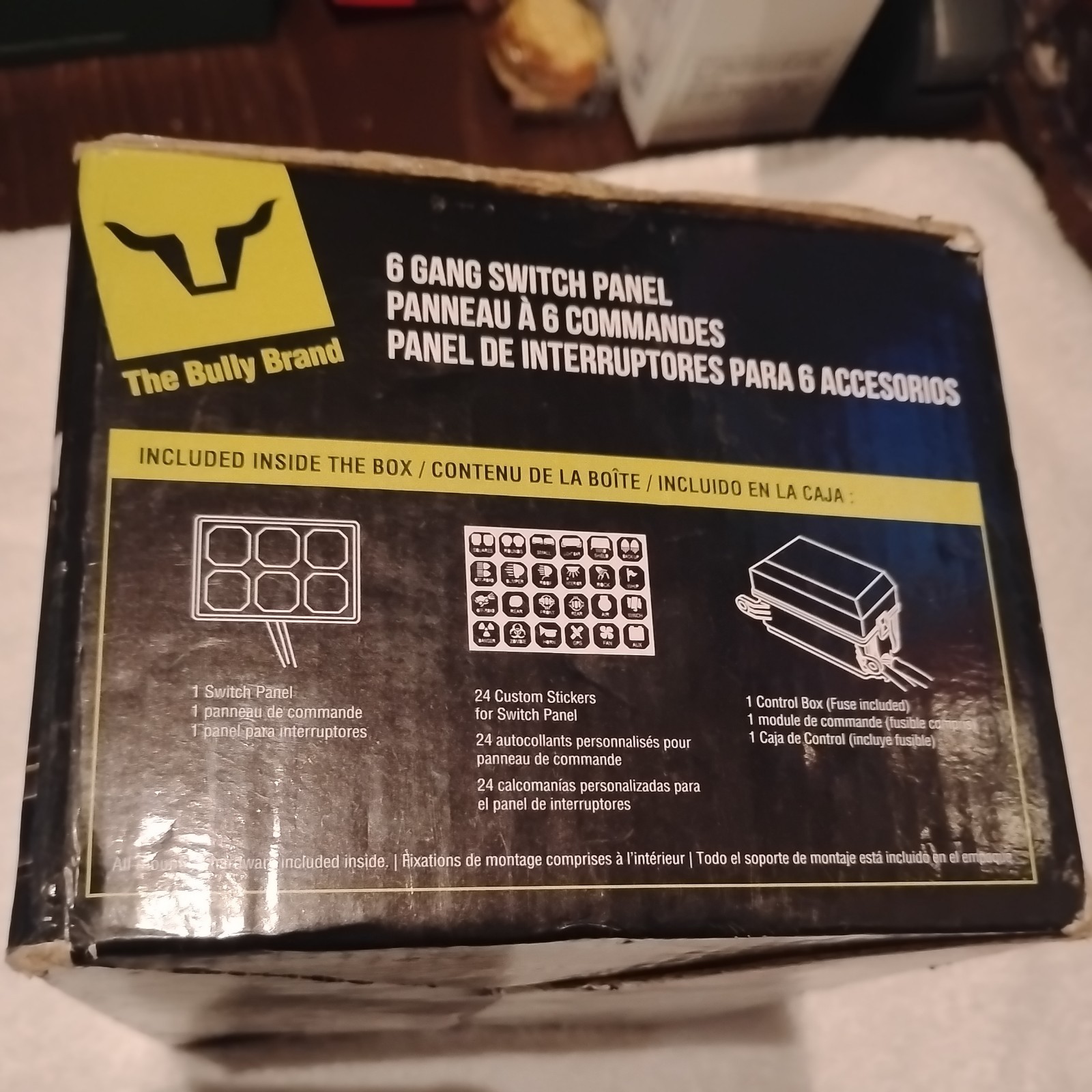 The Bully Brand Bs-100 6 Gang Switch Panel Fit For 12-24V DC NEW