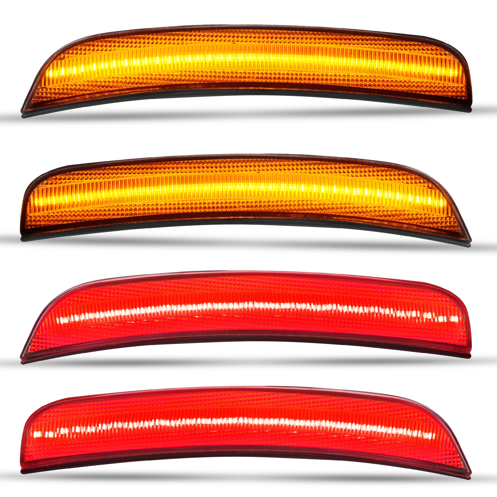 4 x Clear LED Front & Rear Side Marker Lights Lamp For Chrysler 300 2015-2023