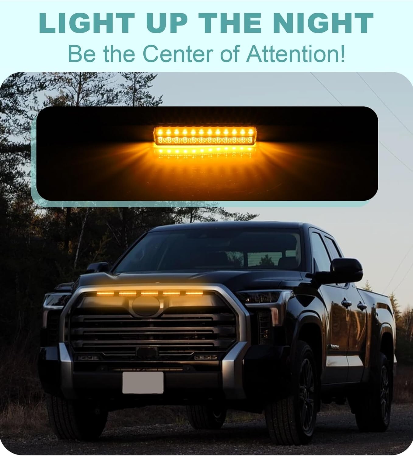 LED Front Grill Lights for Toyota Tundra SR SR5 Limited 2022-2025 Raptor Light