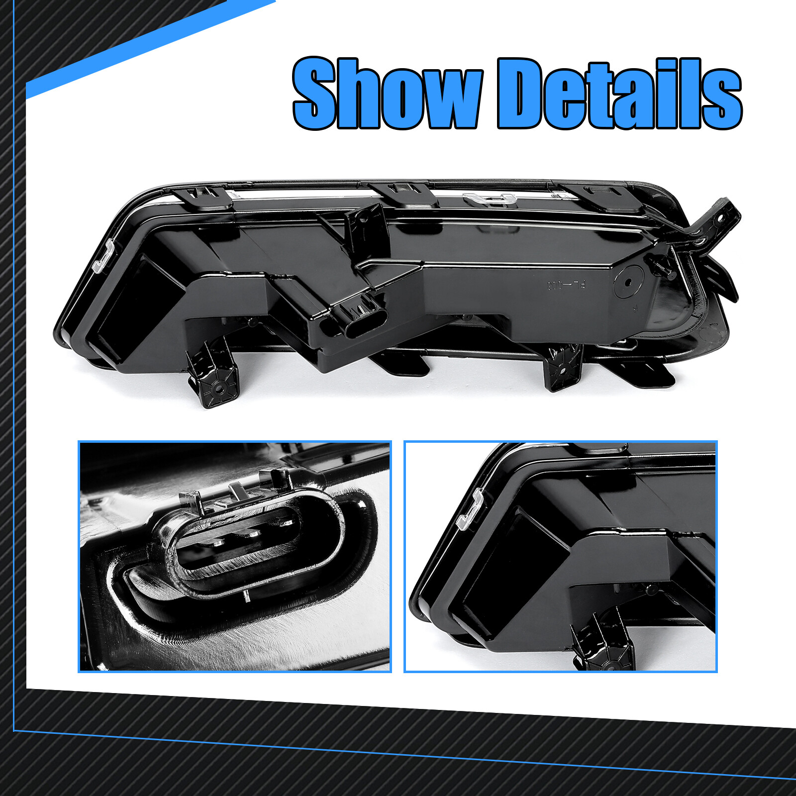 Fits Chevrolet Impala 2014-2020 LED DRL Fog Lights Lamps Wiring Kit Switch Set