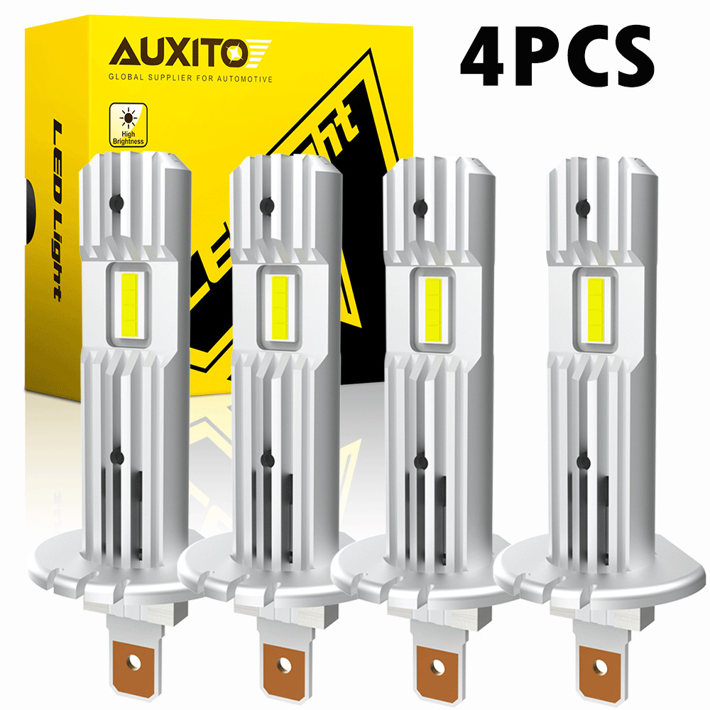 2-20PCS FREE AUXITO H1 LED ERROR Headlight Bulb High Low Kit Beam 20000LM 6500K