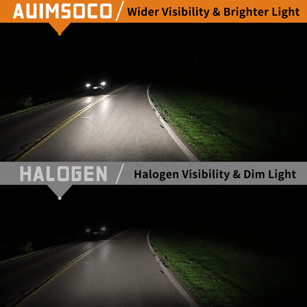 LED Headlight H7 High Beam + H7 Low Beam 72000LM Super Bright 6500K Hi/Lo Beam