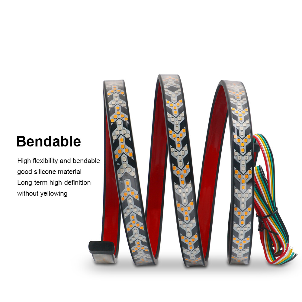 40″ 48″ 94″ 3 Row LED Strip Tailgate Light Bar Truck Reverse Brake Signal Tail