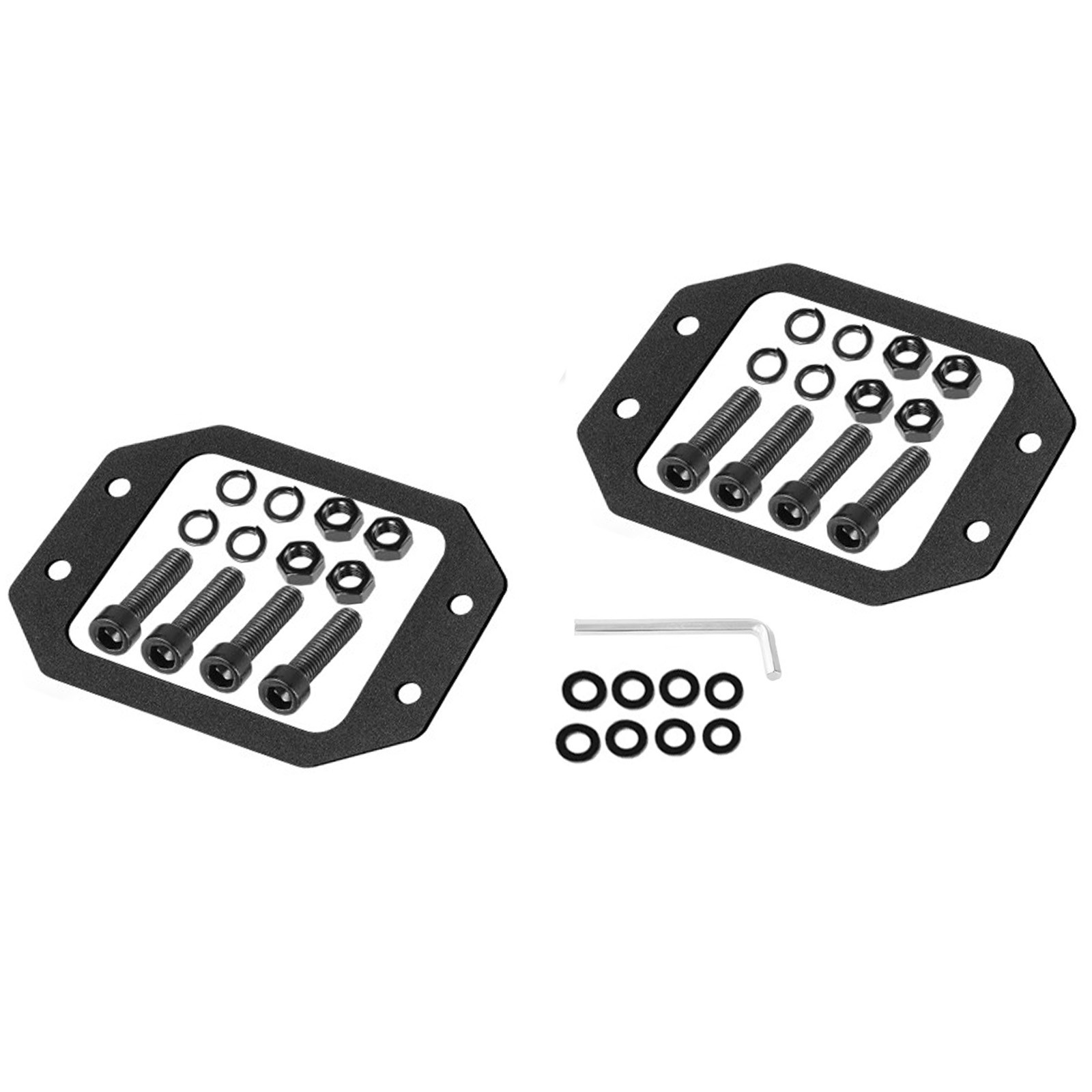 2x 5″ 120W Flush Mount Cree LED Pods Work Light Bar Driving Reverse Off Road 4WD