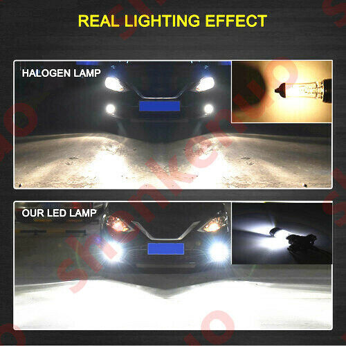 FOR HONDA RANCHER FOREMAN HIGH POWER HEADLIGHT LED LIGHT BULBS 6000K 100W 2400LM