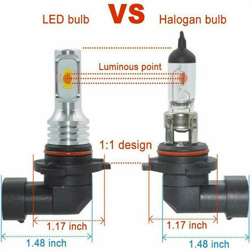 9005 LED Headlight Bulbs Conversion Kit HB3 High Beam 6000K White Super Bright