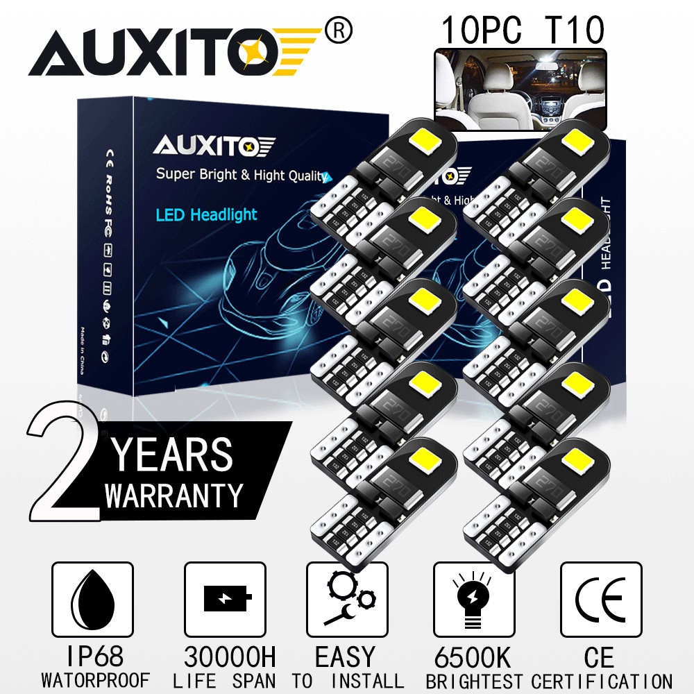 10x T10 168 158 W5W 2835 LED Canbus Error Free Wedge Interior Light Bulb Lamp