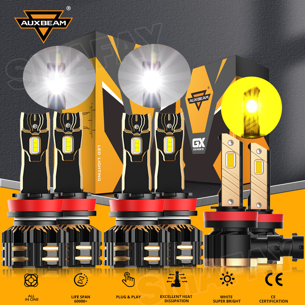 AUXBEAM Canbus LED Headlight High Low Beam Fog Bulb For Buick LaCrosse 2005-2013