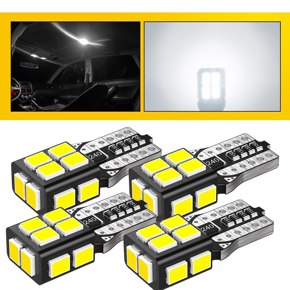 AUXITO 14-LED T10 194 168 2825 W5W License Plate Dome Map Door Trunk Light 800LM