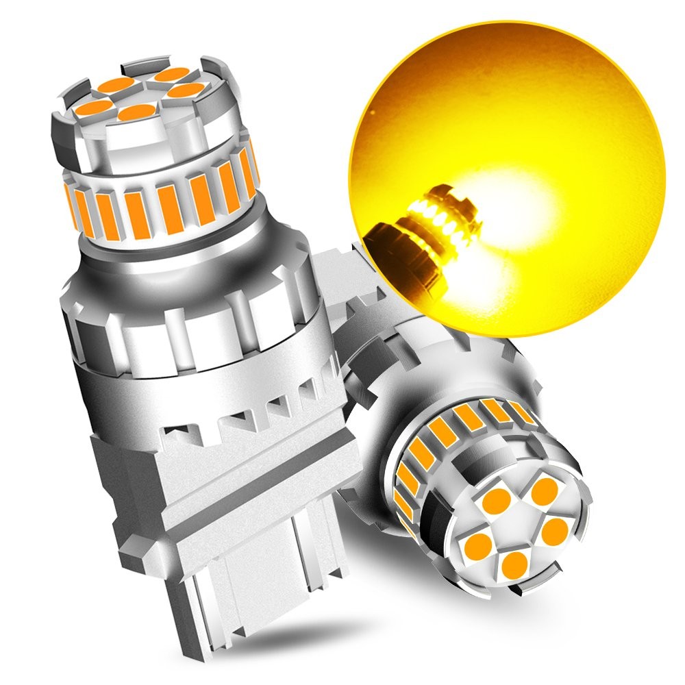1-10Set 3157 LED Turn Signal Light Bulb Amber Anti Hyper Flash Error Free CANBUS