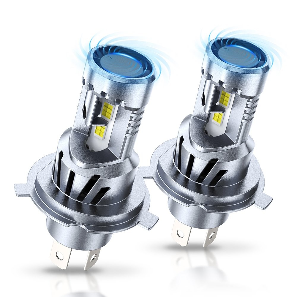 H4 9003 LED Headlight Bulbs Kit High/Low Beam 6500K White 330000LM Super Bright