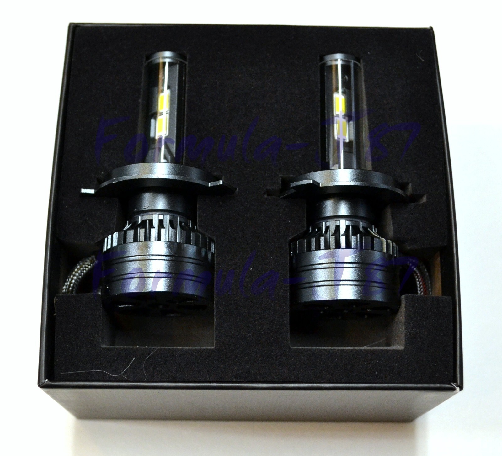 LED Kit F15 140W 9003 HB2 H4 Green Two Bulbs Head Light Dual High Low Beam