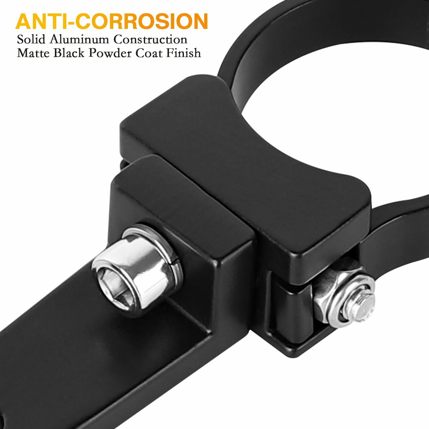 2X 2″ 51mm Bull Bar Roll Cage Mount Bracket Tube Clamps LED Light Bar Offroad
