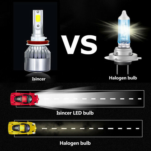 6x LED Headlight Hi+Lo+Fog Light For Jeep Grand Cherokee 1999-2010 6000K+3000K