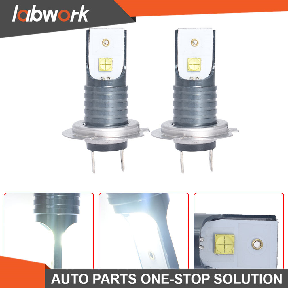 Labwork 2 Pcs H7 LED Headlight Bulbs 110W 30000LM 6000K Error Free Canbus Bulbs