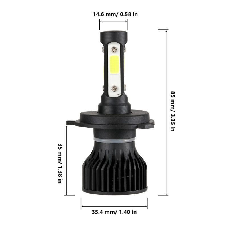 4 Sides LED Headlight Bulb For Suzuki DR650SE DR650 SE 1990-2017 2018 2019 White
