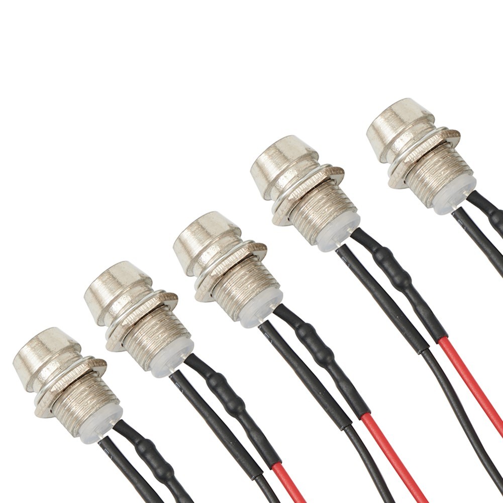 5pcs Auto LED Indicator Lights Dashboard Lamp 12V Driving Beam Luminous Bulb Set