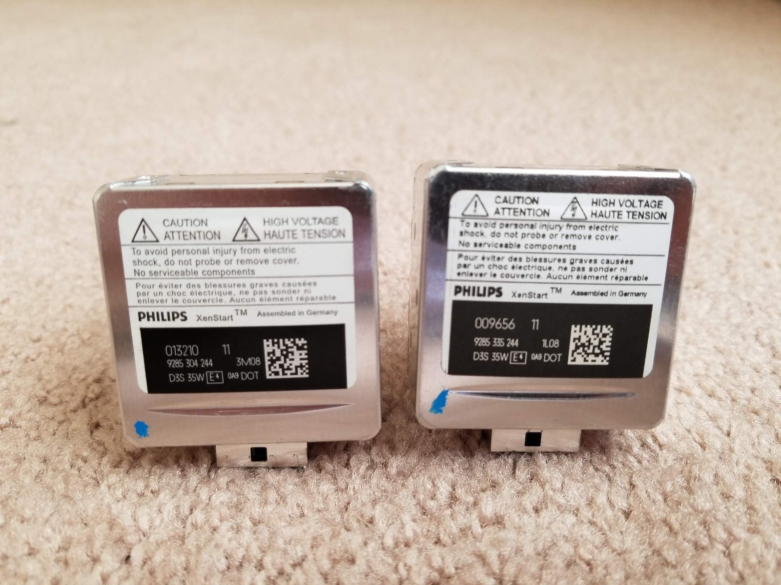 Philips XenStart D3S 35w HID Headlight Bulb OEM LOT OF 2