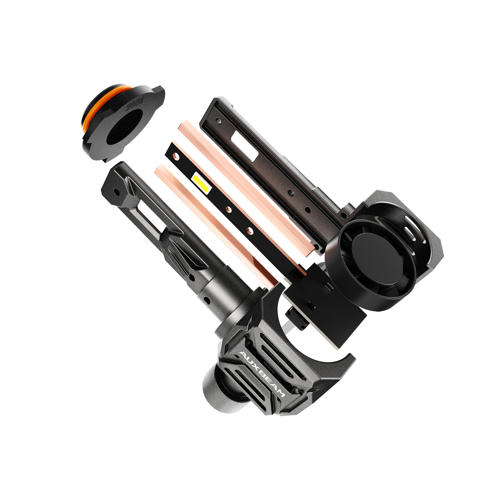 AUXBEAM 9005+H11+9145 Combo LED Headlight Fog Bulbs Canbus Wireless 6500K Bright