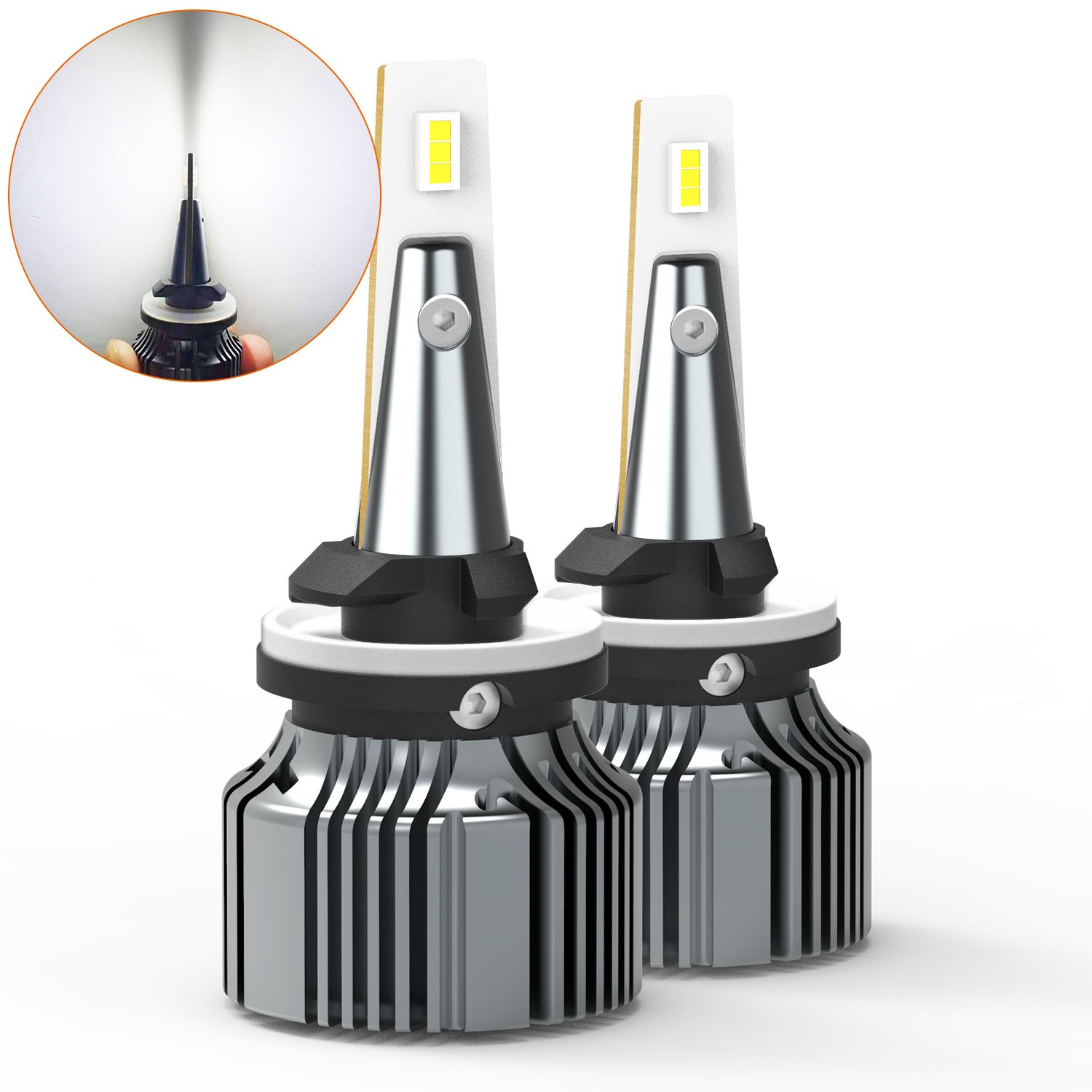 I9 AUXITO 880 881 899 LED Fog Driving Light Bulb 100W Kit CANBUS White Lamp