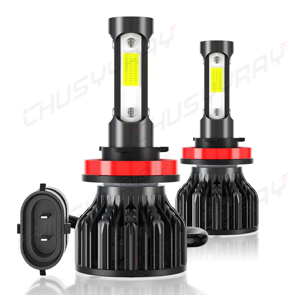 H11 9005 LED Headlight KIT Combo Bulbs 6000K High/Low Beam Super Bright White