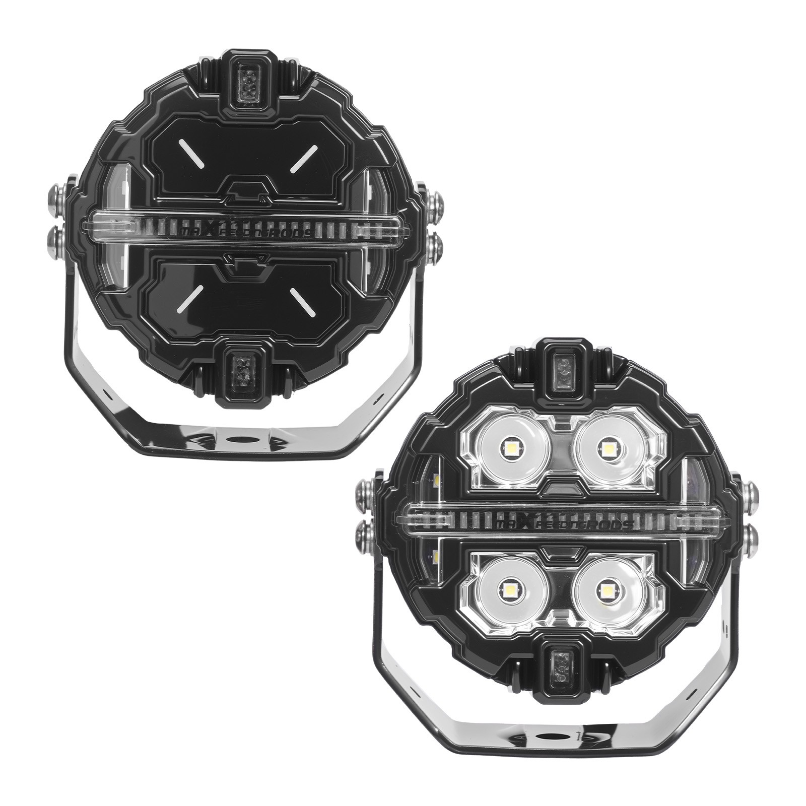160W LED Work Light Pods Spot Flood Combo IP68 For Truck Jeep SUV ATV Marine 4X4