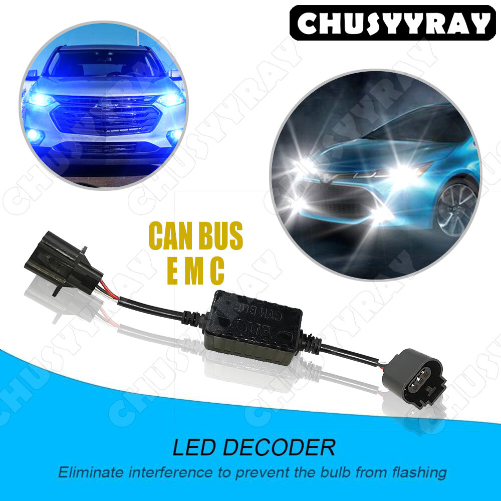 H13 9008 LED Headlight Error Free Canbus Decoder Anti-Flicker Resistor for Dodge